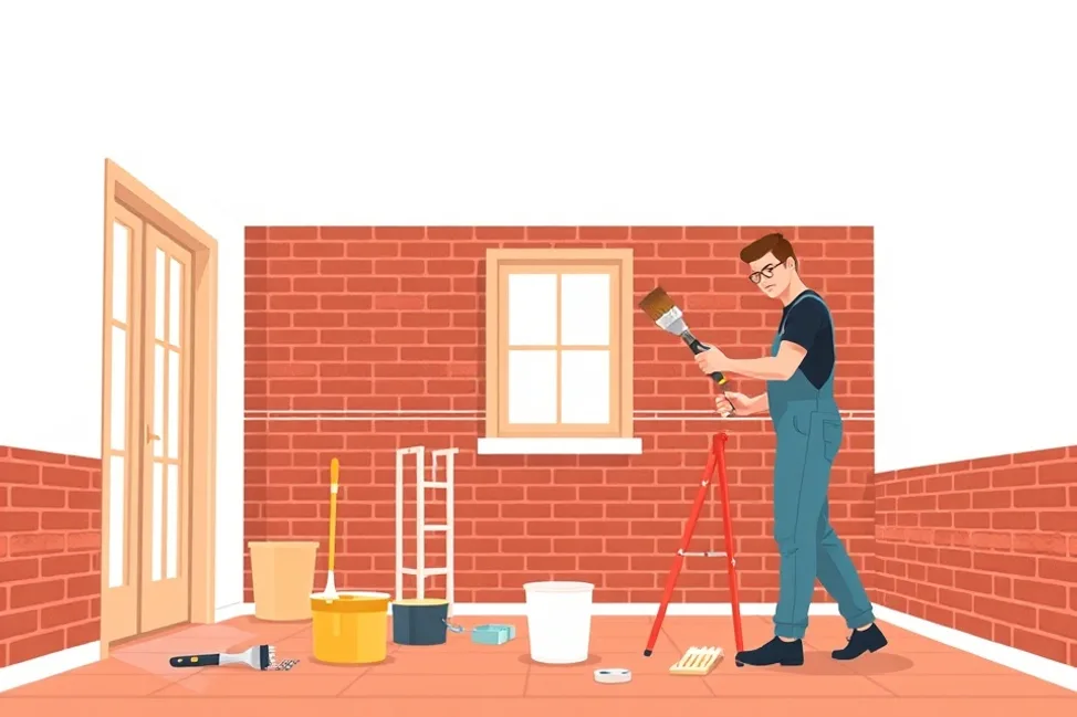 Intérieur rénové après travaux de peinture à Arpajon