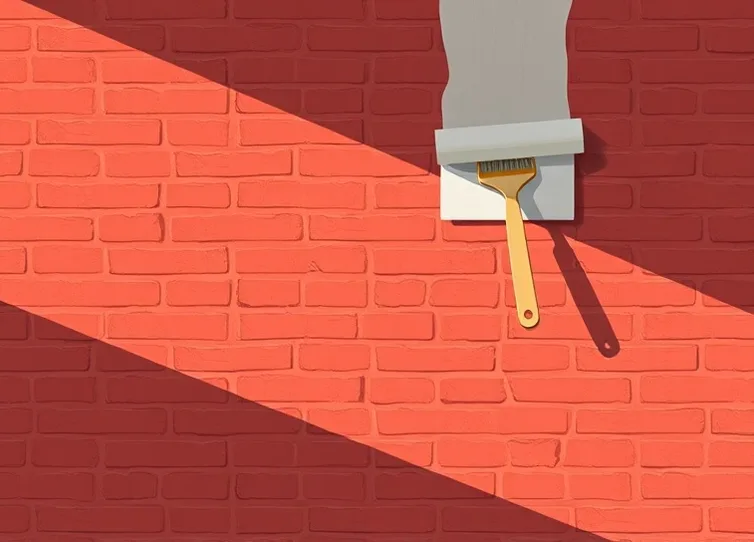 Pose de papier peint, rouleau et brosse à maroufler